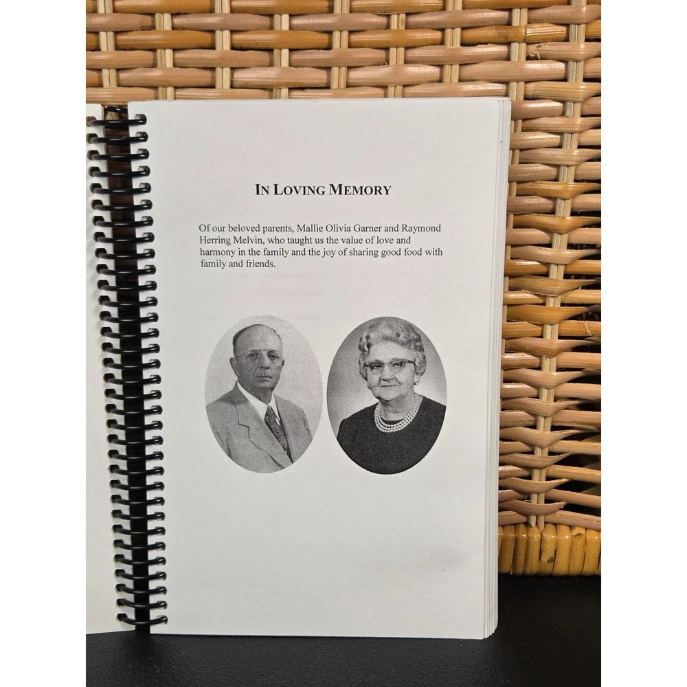The Melvin Girls Recipes and Reminiscences 1999 Cookbook Signed North Carolina